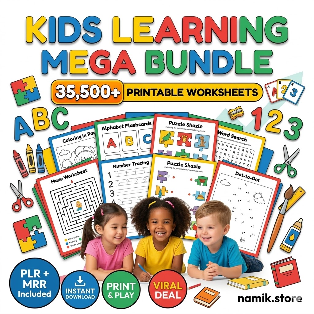 35,500+ Kids Learning Activities Bundle