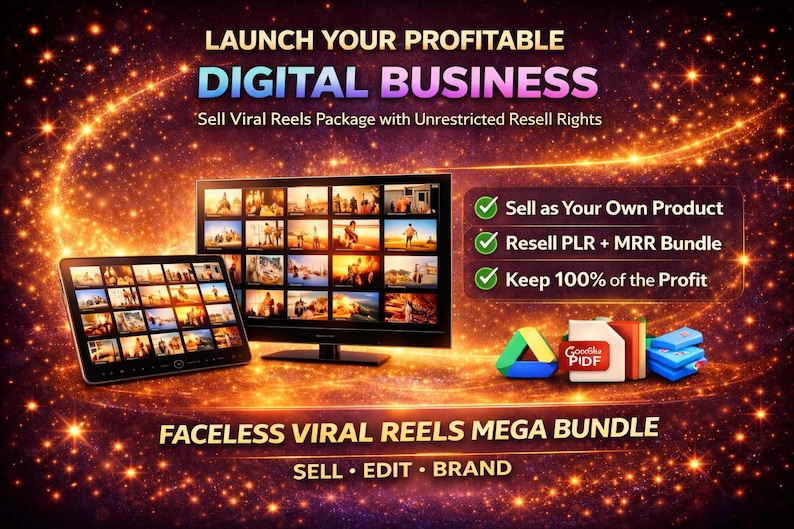 250,000+ Viral Reels Mega Bundle (PLR/MRR) | Faceless Reels Content | Instagram Reels, TikTok & YouTube Shorts | Digital Download - Image 5