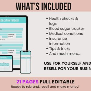 Nursing Student Planner | PLR MRR Printable | Resell Rights Digital Product (Instant Download)